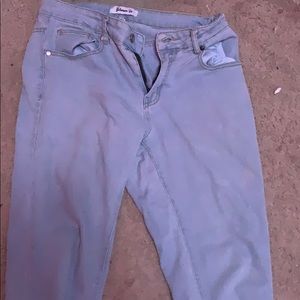 Blue skinny jeans